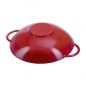 Preview: STAUB Gusseisen Wok mit Glasdeckel und Abtropfgitter, Ø 37cm / Kirsch-Rot 40509-898-0